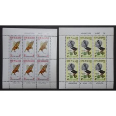 NUEVA ZELANDA Yv. HOJA BLOQUE 17/8 SERIE DE ESTAMPILLAS NUEVA MINT AVES RARA 60 €